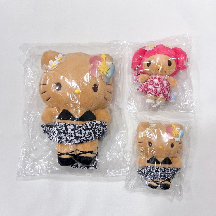 미개봉) 토코나츠 베케이션 헬로키티 마이멜로디 마스코트 누이 인형 태닝 이미지