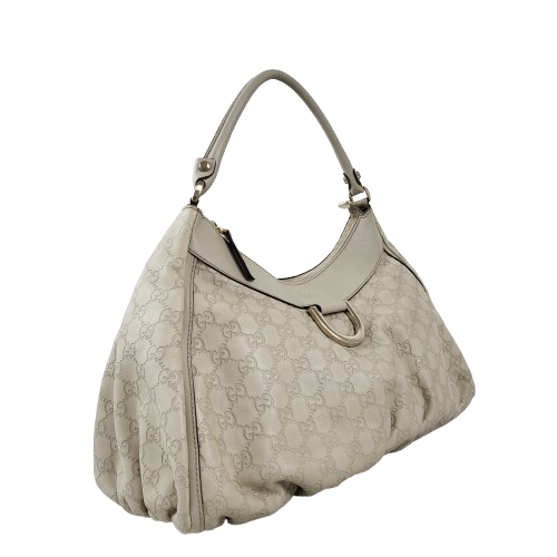 정품 구찌 시마 레더 D링 호보 숄더백 라지--1