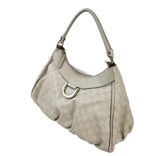 정품 구찌 시마 레더 D링 호보 숄더백 라지--3