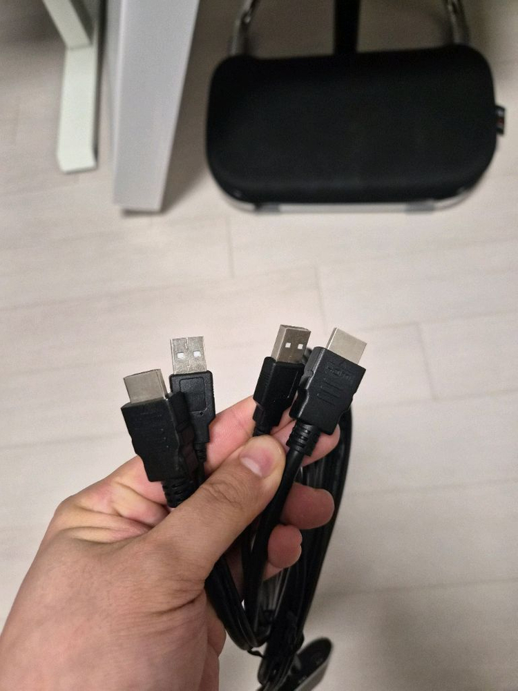 넥시 2포트 HDMI 4K KVM 스위치 케이블 타입 팜--4