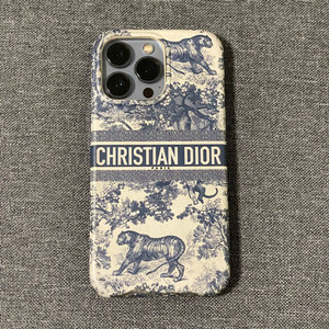 디올 정품 아이폰 13 프로 뜨왈 드 주이 양가죽 맥세이프 케이스