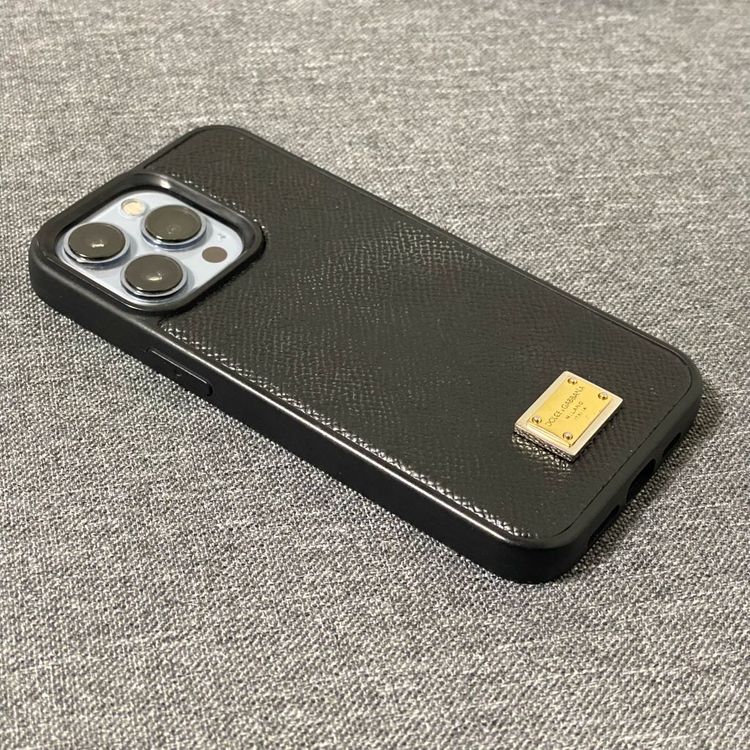 돌체 앤 가바나 아이폰 13 프로 가죽 케이스--1