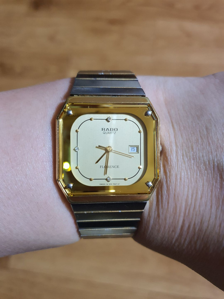 빈티지 라도 금장 쿼츠시계 이미지