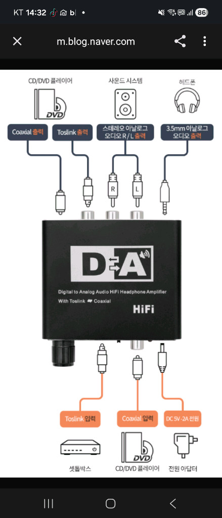 D&A HiFi 오디오 광 컨버터 팔아요--3