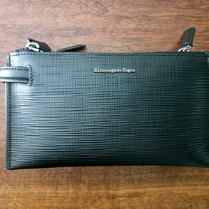 에르메네질도 제냐 남성용 가죽 파우치(새상품)