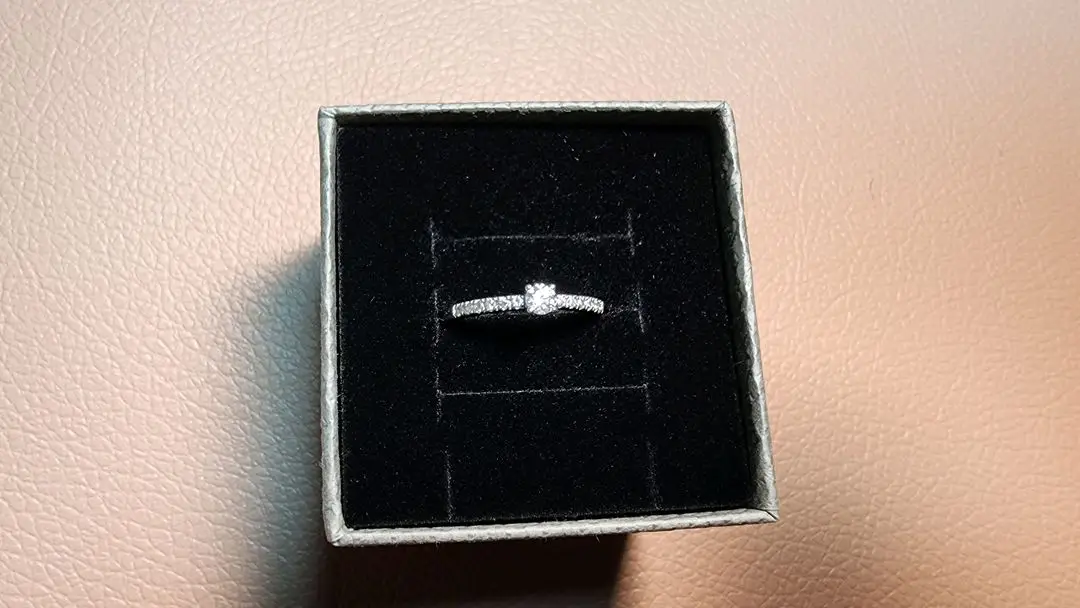 스톤헨지 14k 1부 다이아 반지 이미지