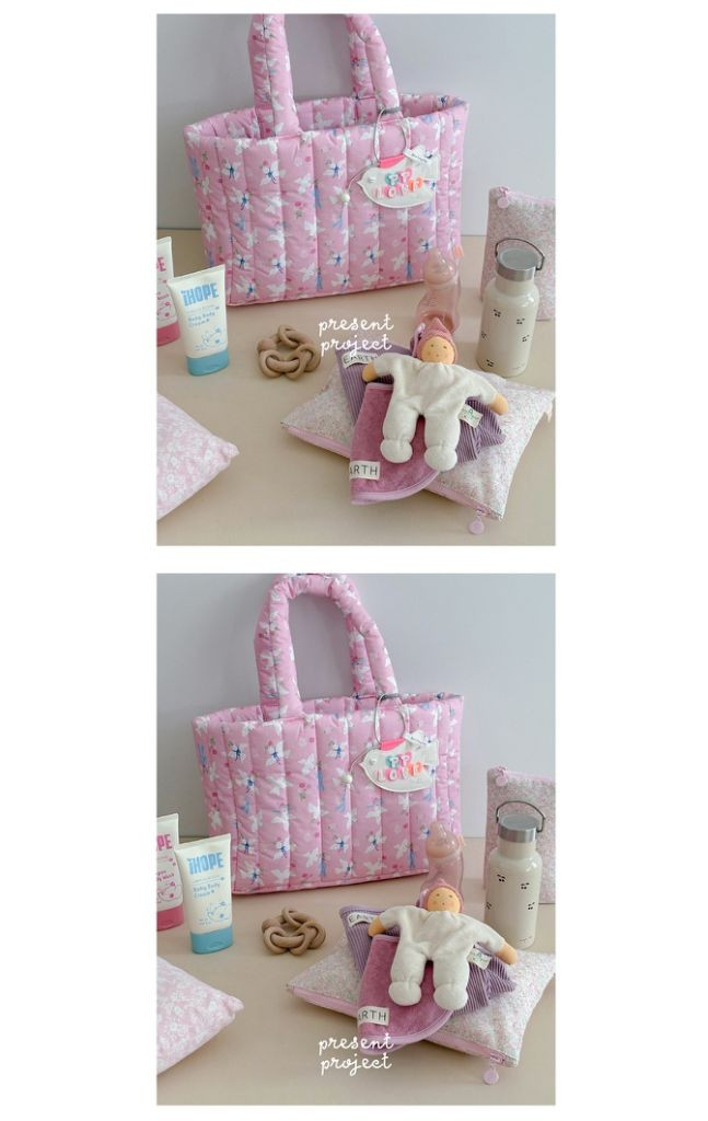 프레젠트 프로젝트 쿠션백 러브버드핑크 (새상품)--3