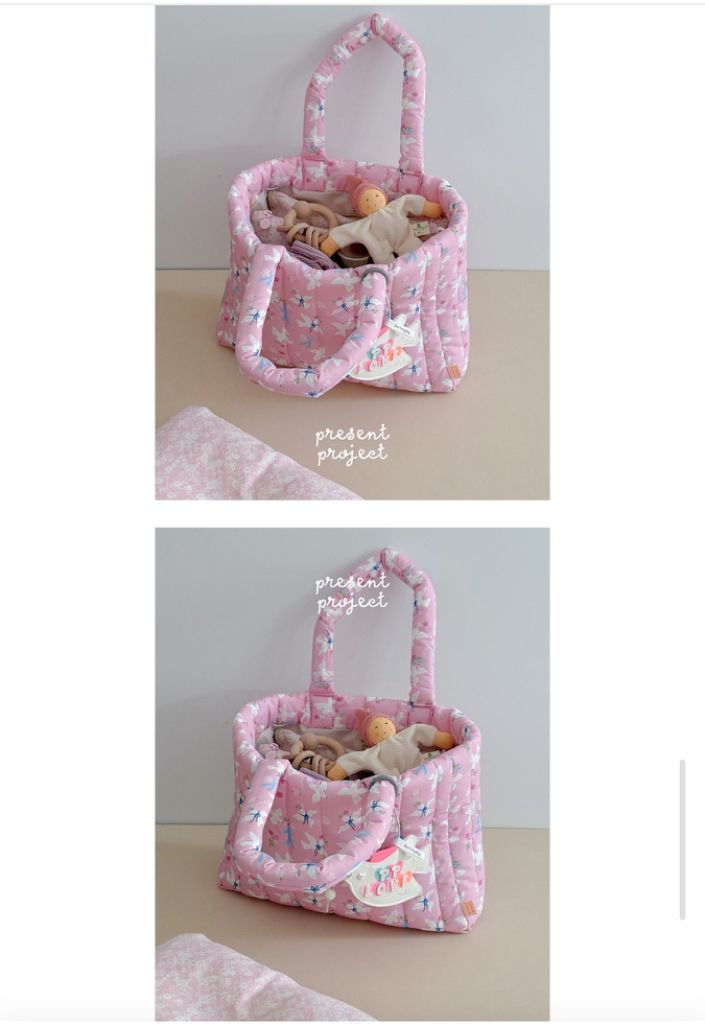 프레젠트 프로젝트 쿠션백 러브버드핑크 (새상품)--4