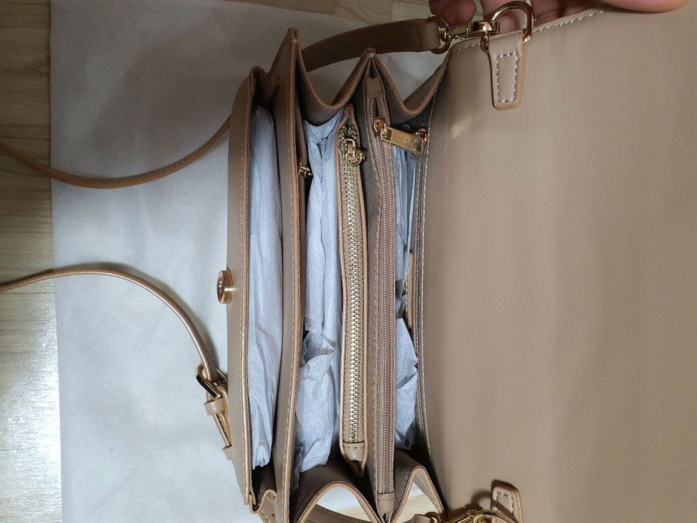 (네고가능)폴스부티끄 크리스티 베이지가방 (상태양호) 이미지