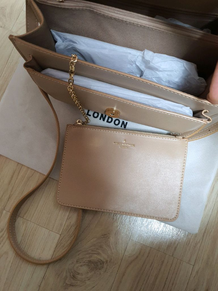 (네고가능)폴스부티끄 크리스티 베이지가방 (상태양호) 이미지