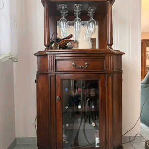 수입 미국 원목 와인 잔 진열장