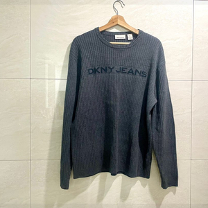 DKNY / 레트로 로고 니트, 남성니트 / L(105)