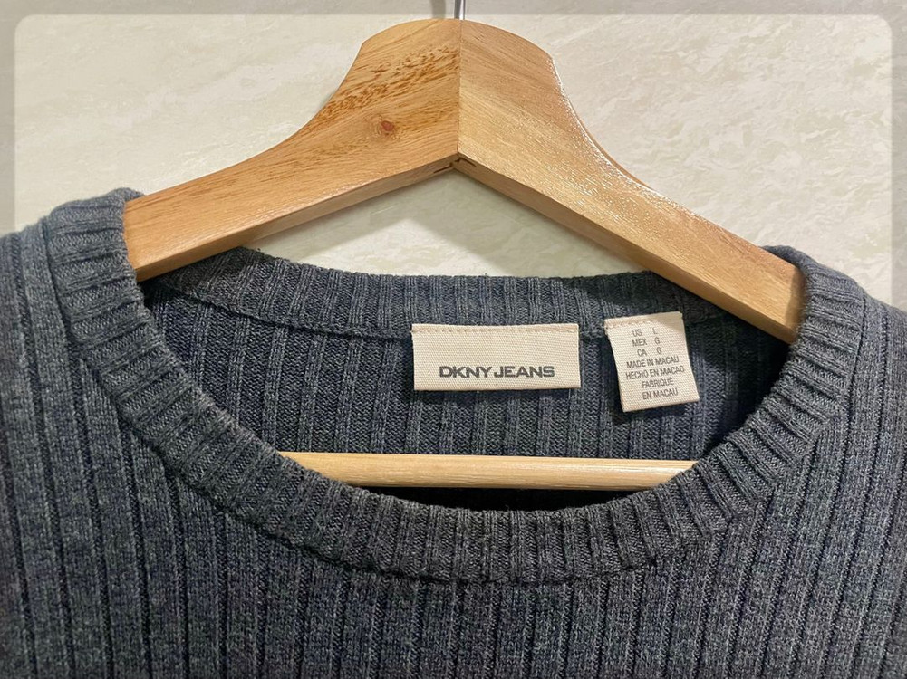 DKNY / 레트로 로고 니트, 남성니트 / L(105)--3