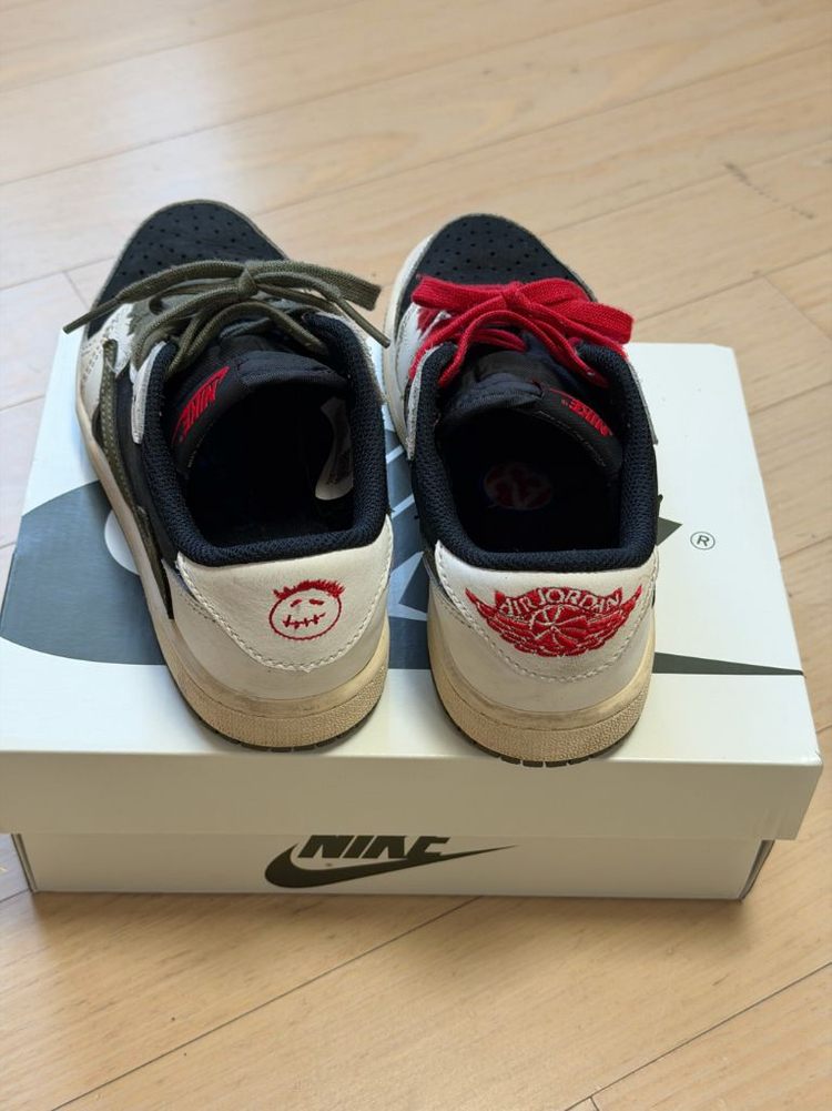 나이키 조던 트래비스 스캇 미디움 올리브 ps 205 (키즈) 이미지