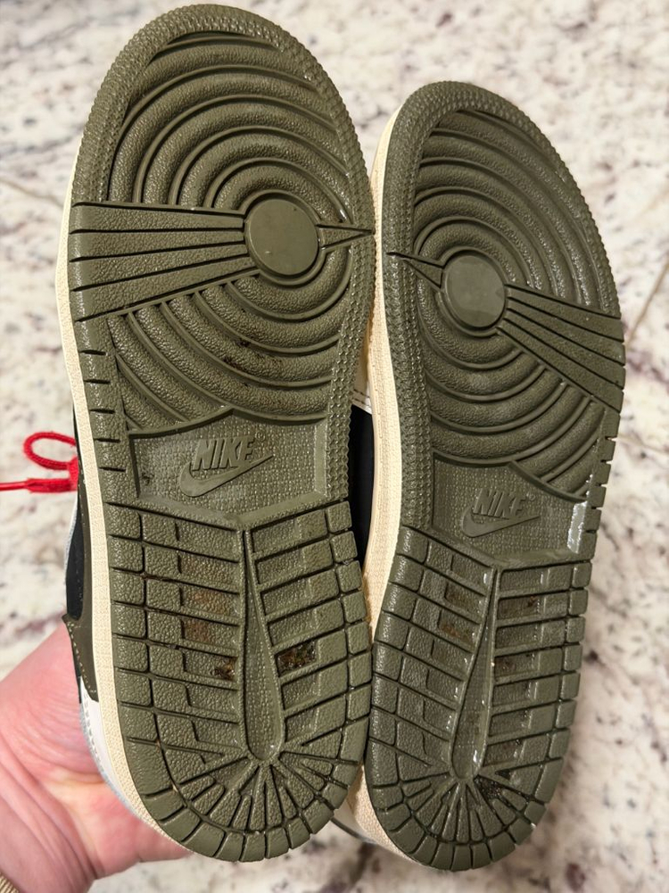 나이키 조던 트래비스 스캇 미디움 올리브 ps 205 (키즈) 이미지