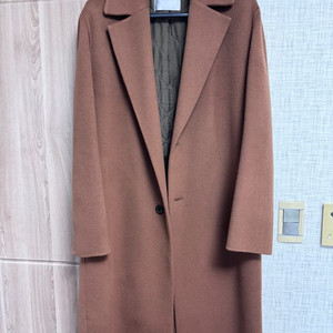 타임(TIME) 남성 캐시미어 코트 브라운색상 48사이즈(100) 팝니다. 이미지