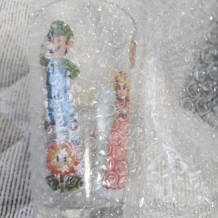 슈퍼 마리오 무비 유리컵 (미사용) 이미지