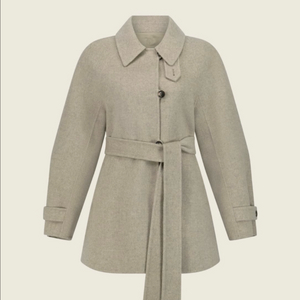 유메르 베일리 캐시미어 하프코트 문베이지 이미지