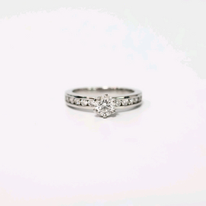 티파니앤코 솔리테어 하프 세팅 다이아몬드 반지 0.31ct 한국 5호