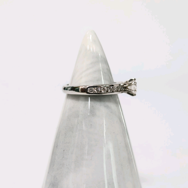 티파니앤코 솔리테어 하프 세팅 다이아몬드 반지 0.31ct 한국 5호--5