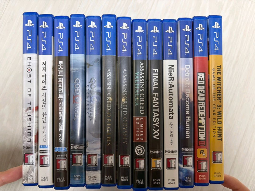 PS4 게임 타이틀 모음 이미지