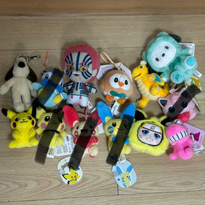 새상품 소형 키링 인형들 판매 (귀칼 귀멸의칼날 아카자 포켓몬 피카츄 나루토 짱구 산리오 포차코 등등) 이미지