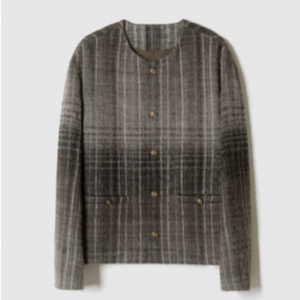 포커페이스 알파카 블루종 브라운 50사이즈