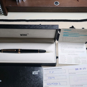 몽블랑 만년필 마이스터스튁 145 F닙. 몽블랑잉크(가격내림x) 이미지