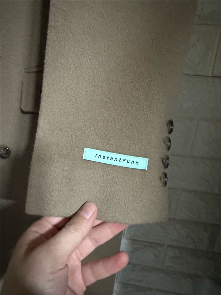 인스턴트 펑크 울 캐시미어 더블코트 모카 M--6