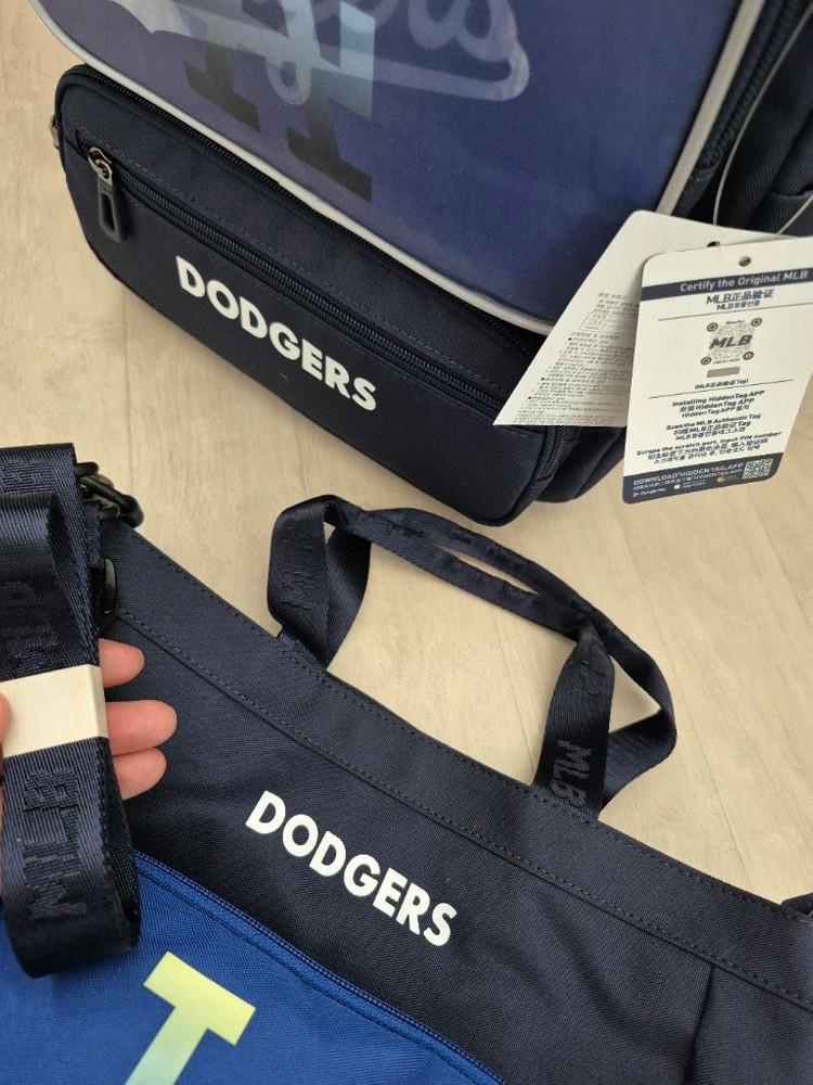 mlb 책가방 새상품 새제품 신발주머니 세트--7