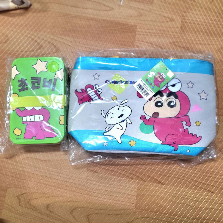 짱구 초코비도시락.보스턴보냉가방 세트 미사용 일괄 무료배송 이미지