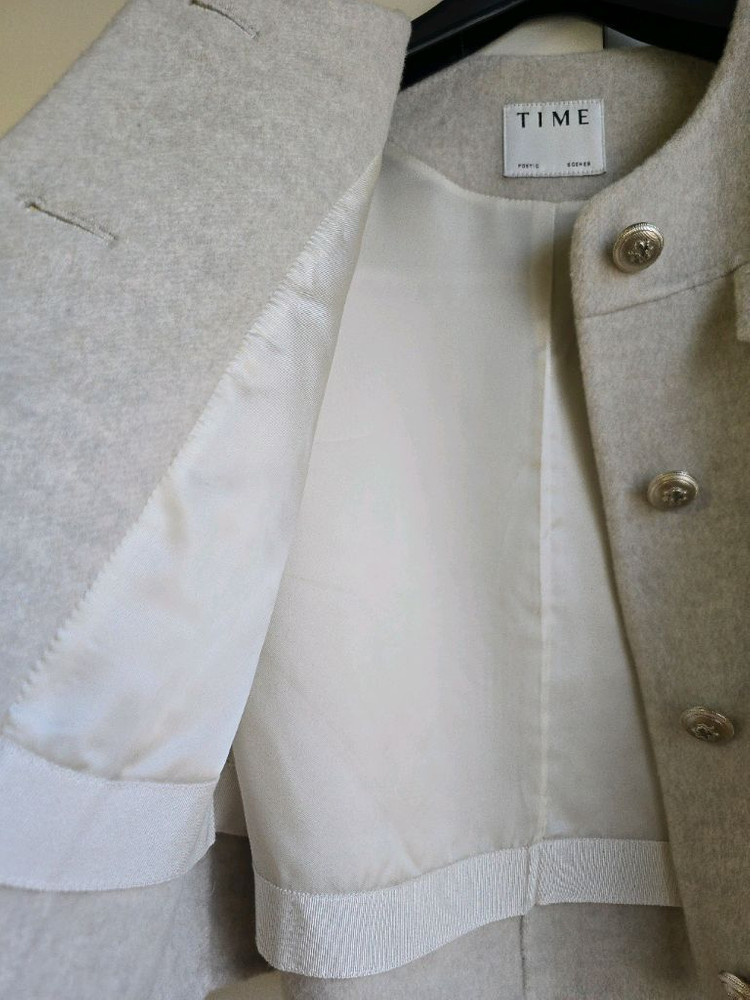 타임 캐시미어 크롭 자켓--3