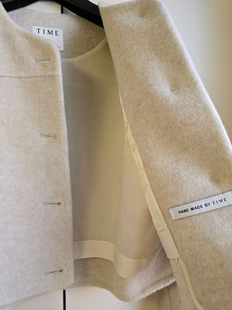 타임 캐시미어 크롭 자켓--4