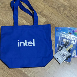 인텔 윈도우 11 블루 에코백 팝업 굿즈