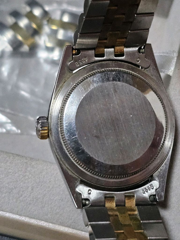 ROLEX 롤렉스 16233 오이스터퍼페츄얼 데이저스트 옐로골드 콤비 18K시계 36mm 샴페인 텐포인트 다이아몬드 이미지