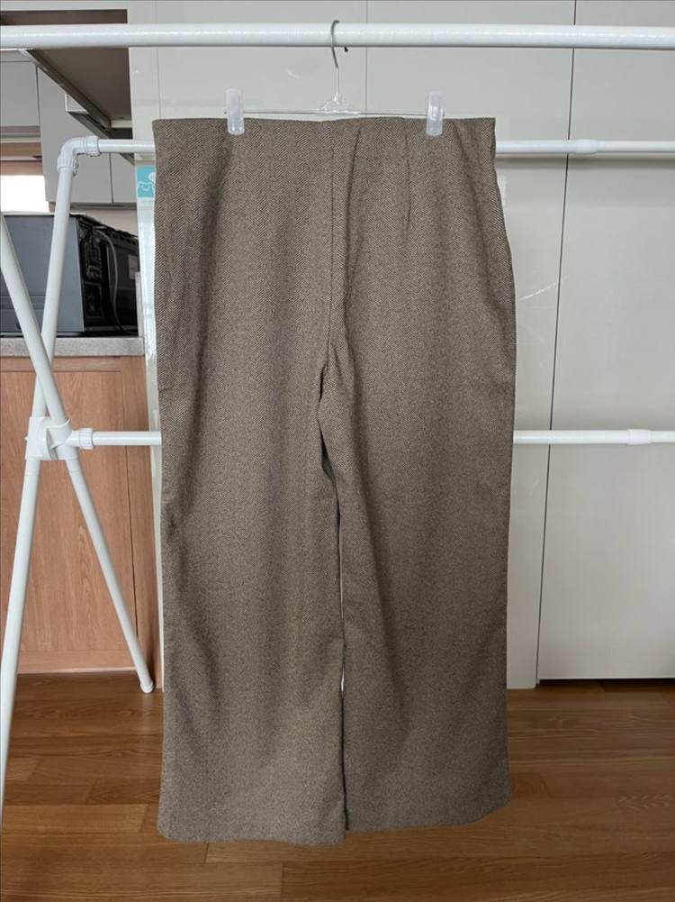 (새상품) 여성 헤링본 슬랙스 와이드 팬츠 88--1