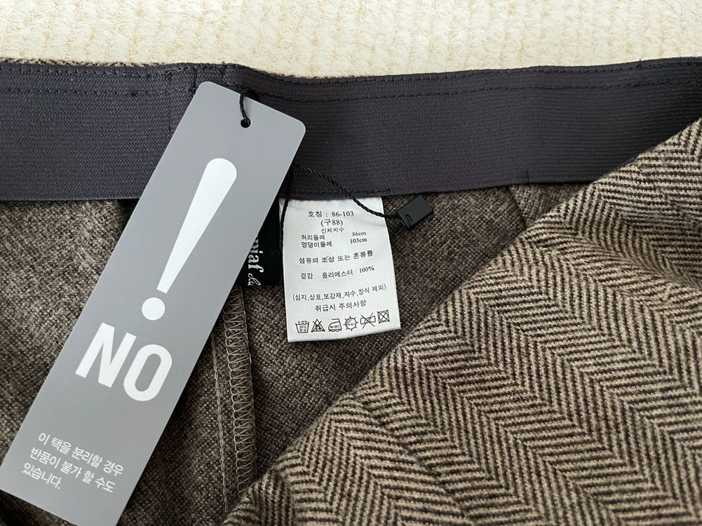 (새상품) 여성 헤링본 슬랙스 와이드 팬츠 88--2