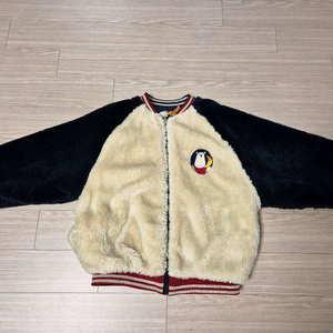 리미떼두두 곰돌이 양면패딩 네이비 L사이즈