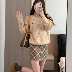 폴로 랄프로렌 케이블 니트 베이지 브라운니트 44 55