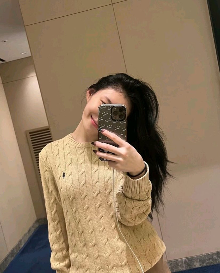 폴로 랄프로렌 케이블 니트 베이지 브라운니트 44 55--3