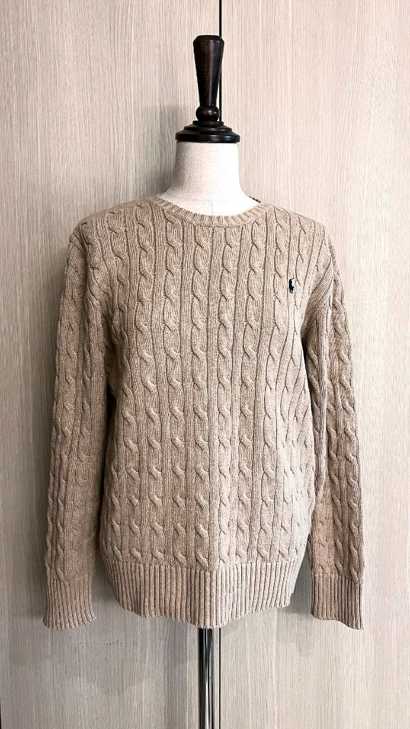 폴로 랄프로렌 케이블 니트 베이지 브라운니트 44 55--6