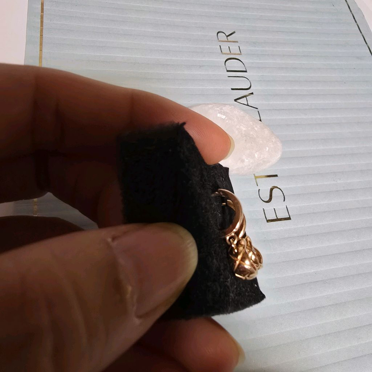 18k핑크골드 귀걸이--6