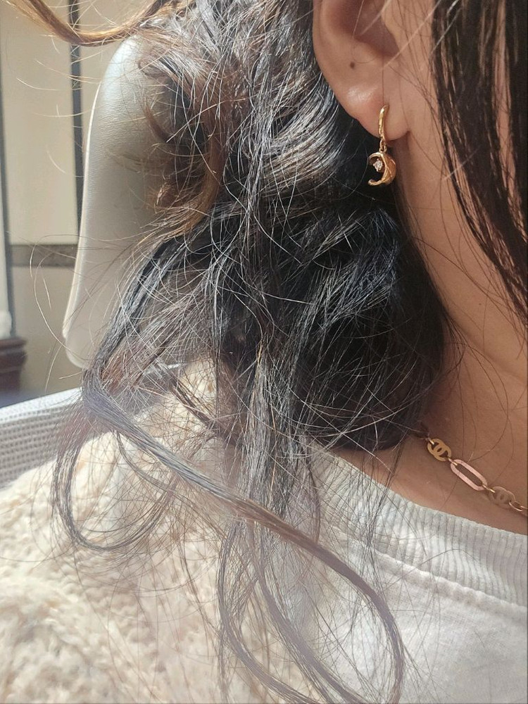 18k핑크골드 귀걸이--7