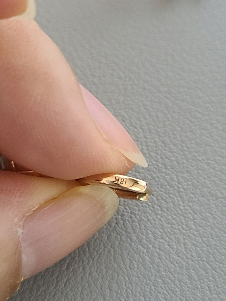 18k핑크골드 귀걸이--9