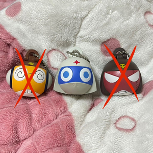 케로로 고전 헤드맨 가챠 키링 쿠루루 도로로 기로로