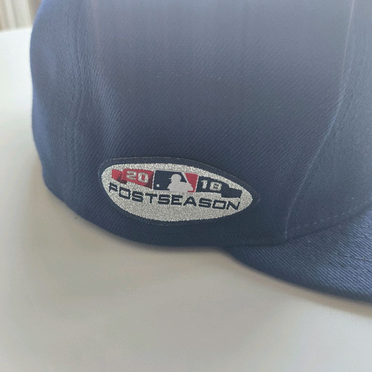 MLB 뉴에라 LA다저스 2018 포스트시즌 한정판 선수용 류현진 야구모자--2