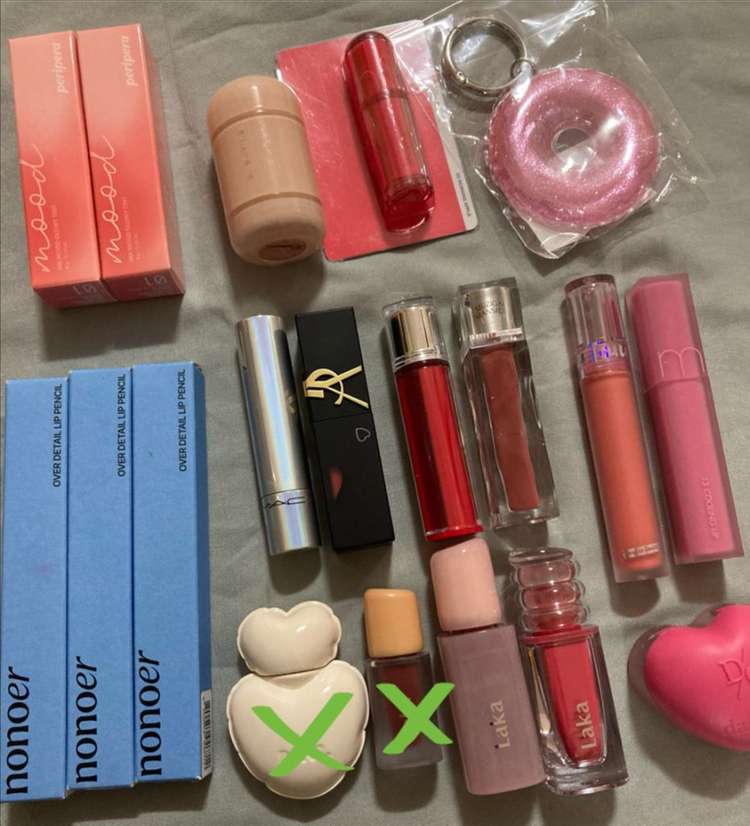 (단종 웜톤 블러셔) 페리페라 치크 튤립파티해 + 바세린 립 테라피 컬러립밤 고져스 그레이프프룻 이미지