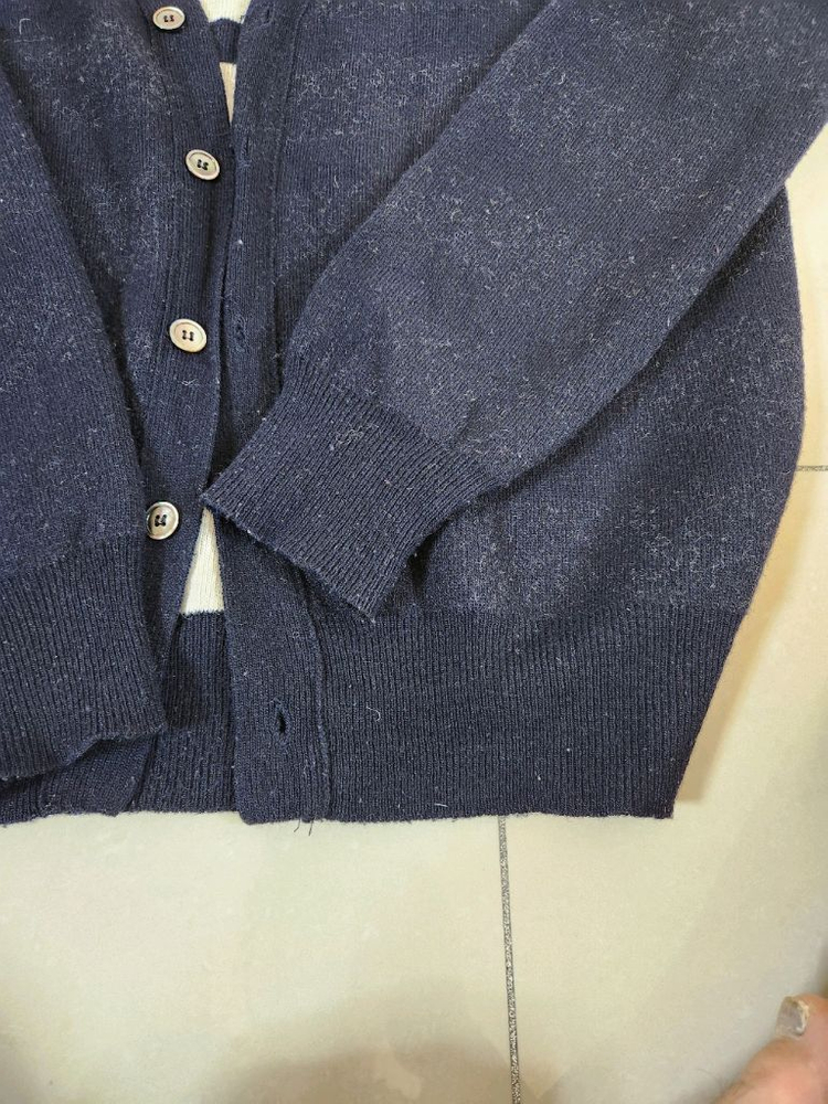 꼼데가르송 단가라 양면 WOOL울가디건/L사이즈 급저렴판매--2