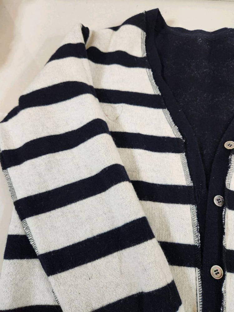 꼼데가르송 단가라 양면 WOOL울가디건/L사이즈 급저렴판매--6