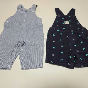 짐보리(3~6M),카터스(18M) 멜빵바지 이미지